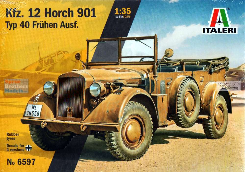 40 1:35 Brothers Models ITA6597 Sprue Ausf Italeri Fruhen 901 - Typ LLC Horch Kfz.12