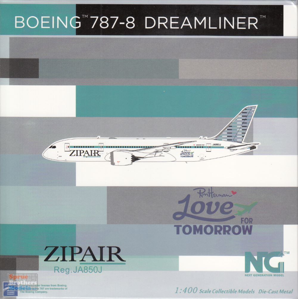 NGM59018 1:400 NG Model ZipAir Tokyo B787-8 Reg #JA850J 