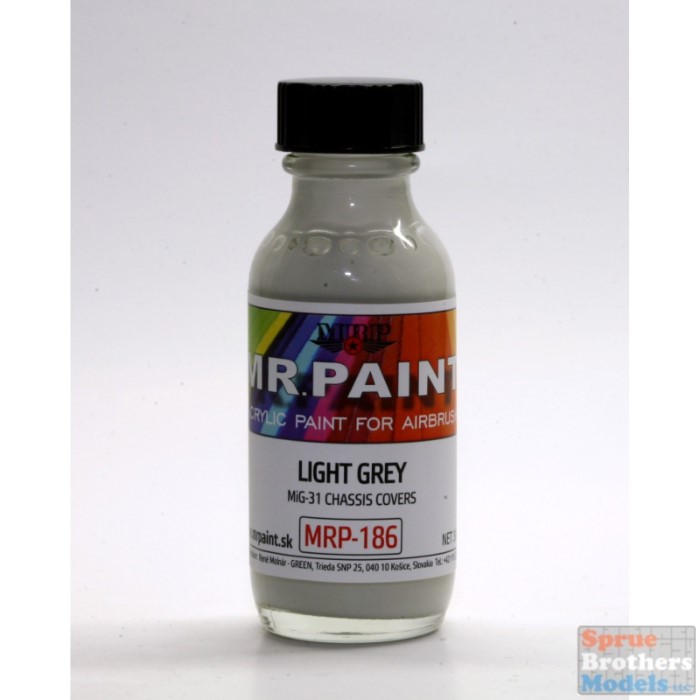 MRP186 MRP/Mr Paint - Light Grey (for MIG-25 and Mig-31 Chassis Covers ...