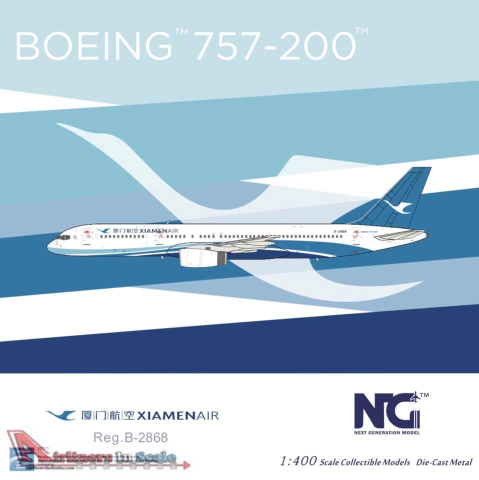 NGM53125 1:400 NG Model Xiamen Air Boeing 757-200 Reg #B