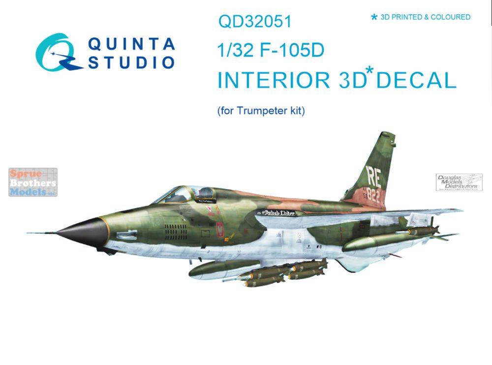 QTSQD32174 1:32 Quinta Studio Interior 3D Decal - F-35A F-35C Lightning II  (TRP kit)