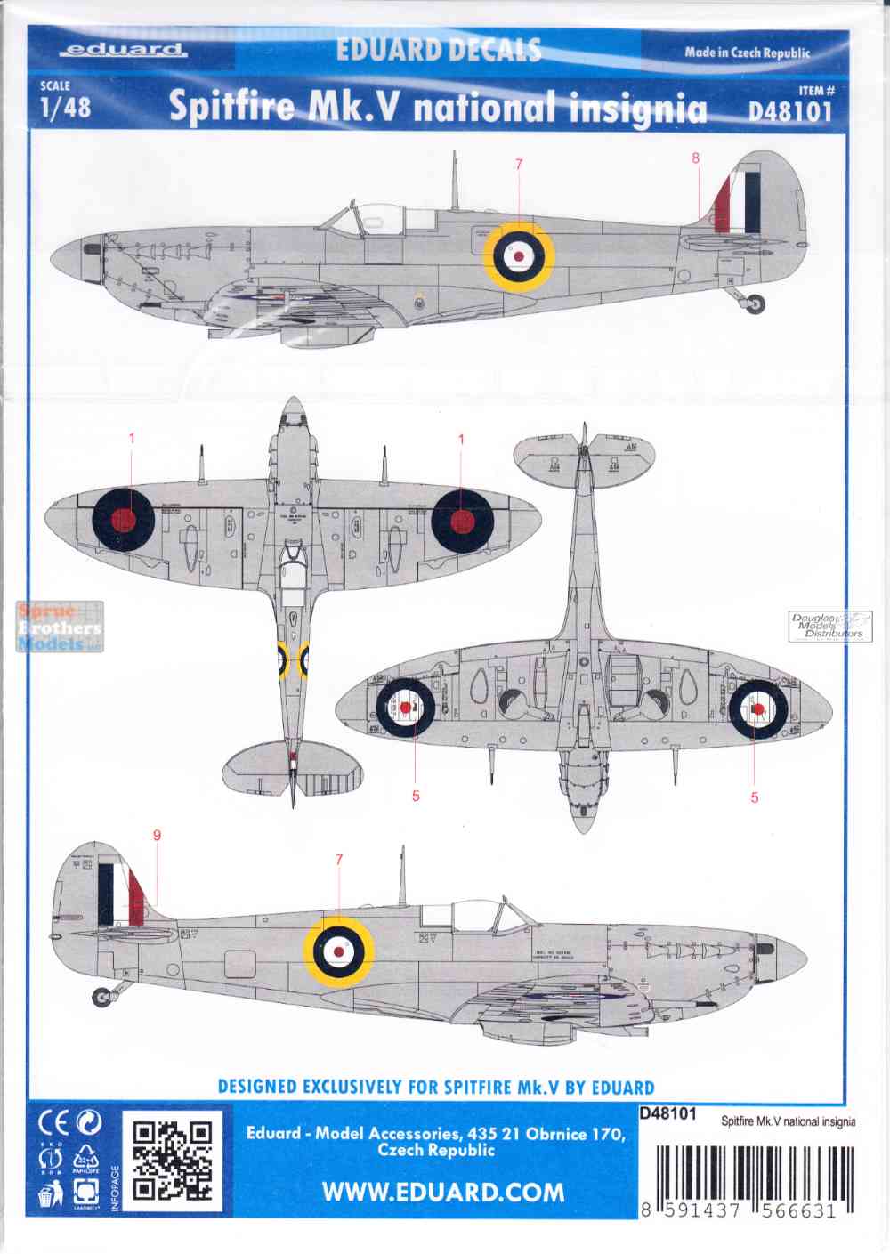 新しいコレクション 1/48 Spitfire Do435 Decals - absolutaestetica