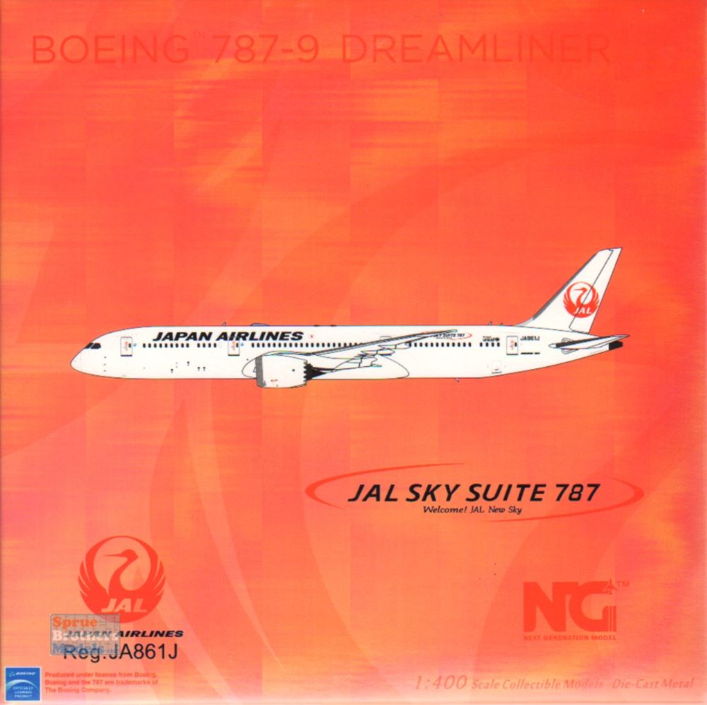 NGM55085 1:400 NG Model Japan Airlines B787-9 Reg #JA861J
