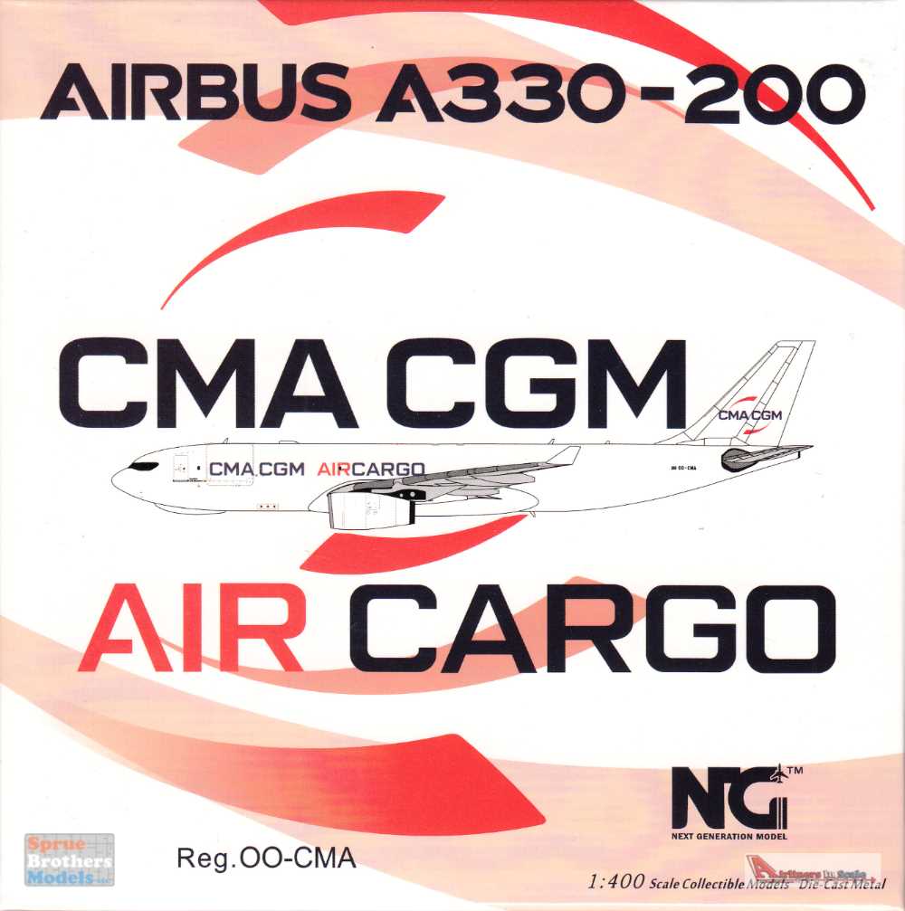 NGM61050 1:400 NG Model CMA CGM AirCargo (Air Belgium) Airbus A330-200F Reg  #OO-CMA (pre-painted/pre-built)