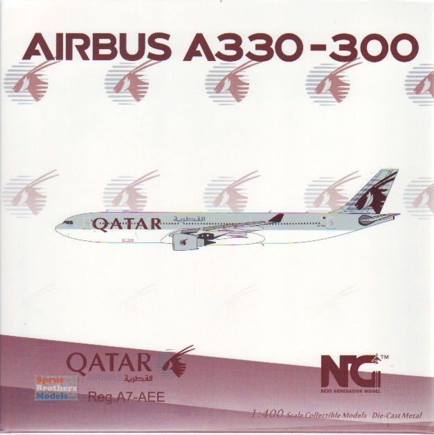 NGM62037 1:400 NG Model Qatar Airways Airbus A330-300 Reg #A7-AEE  (pre-painted/pre-built)